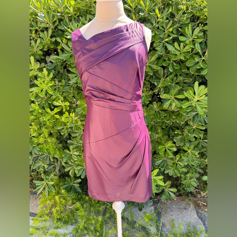 Vince Camuto One Shoulder Purple Dress